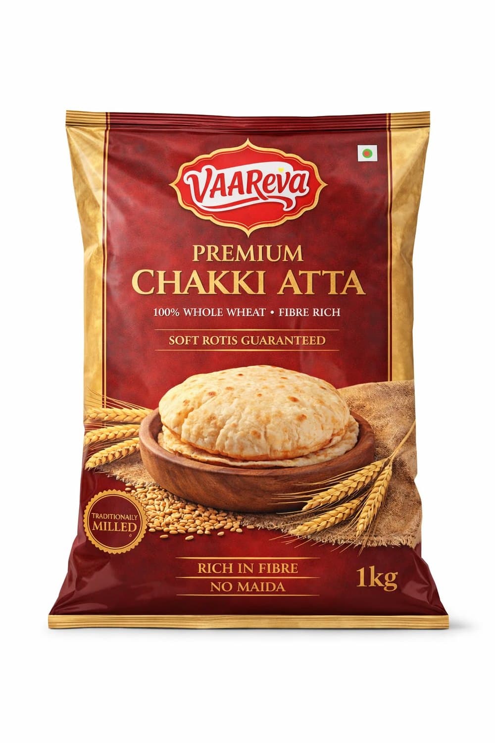 VAAREVA Premium Chakki Atta pack